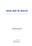 Sumo Summing Amplifier User's Manual