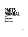 Subaru Robin Power Products RGX2900 User's Manual