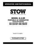Stow G-2.9R User's Manual