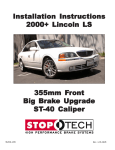 StopTech Automobile ST-40 User's Manual