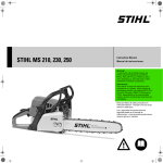 STIHL Chainsaw MS 250 User's Manual