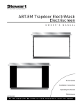 Stewart Filmscreen Corp LCD Front Projector User's Manual