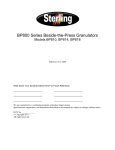 Sterling BP814 User's Manual