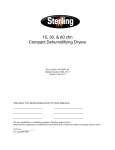 Sterling 882.00291.00 User's Manual