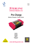 Sterling Power Products PT1210 User's Manual