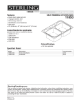 Sterling Plumbing 11850 User's Manual