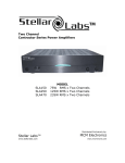 Stellar Industries SLA250 User's Manual