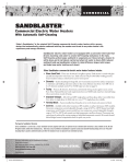 State Industries Sandblaster SCESS00308 User's Manual