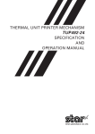 Star Micronics TUP492-24 User's Manual