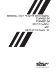 Star Micronics TUP482-24 User's Manual