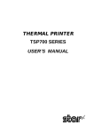 Star Micronics star tsp700 User's Manual