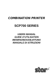 Star Micronics SCP700 User's Manual