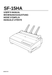 Star Micronics SF-15HA User's Manual