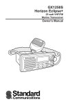 Standard Horizon GX1250S User's Manual