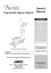 Stamina Products A550-705 User's Manual