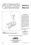 Stamina Products 55-2010 User's Manual