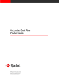 Sprint Nextel Unbundled Dark Fiber User's Manual