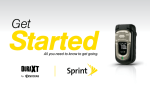 Sprint Nextel Cell Phone Dura XT User's Manual