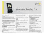 Sprint Nextel Cell Phone 8830 User's Manual