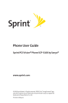 Sprint Nextel PCSVISIONPHONE SCP-3100 User's Manual
