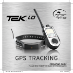 SportDOG TEK GPS Tracking 1 User's Manual