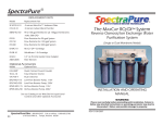 Spectra Watermakers CF-0.5-10 User's Manual