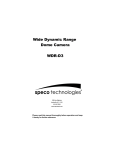 Speco Technologies WDR-R3 User's Manual