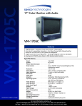 Speco Technologies VM-1705C User's Manual