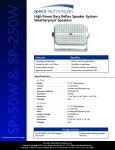 Speco Technologies SP-50W User's Manual