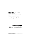 Speco Technologies HT7715DNVW User's Manual