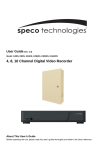 Speco Technologies D16RS User's Manual