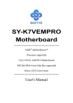 SOYO SY-K7VEMPRO User's Manual