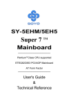 SOYO Computer Hardware Super 7 Mainboard User's Manual