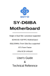 SOYO Motherboard SY-D6IBA User's Manual