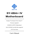SOYO SY-6BA+ User's Manual