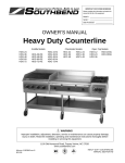 Southbend G-72-M User's Manual