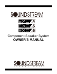 Soundstream Technologies EXC.4 User's Manual