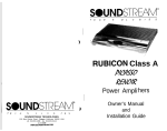 Soundstream Technologies Picasso User's Manual
