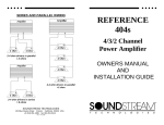 Soundstream Technologies 404s User's Manual