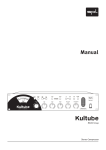 Sound Performance Lab Kultube Model 2049 User's Manual