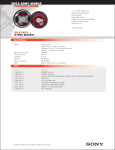 Sony XS-V1632 Marketing Specifications