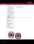 Sony XS-V1342A Marketing Specifications