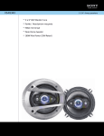 Sony XS-R1343 Marketing Specifications