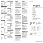 Sony XS-P2020 User's Manual
