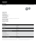 Sony XS-MP1621 Marketing Specifications