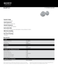 Sony XS-MP1611 Marketing Specifications