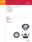 Sony XS-LD127P5 Marketing Specifications