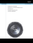 Sony XS-GTX100LW Marketing Specifications