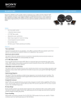Sony XS-GTR1720S Marketing Specifications