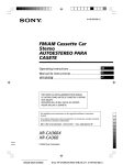 Sony XR-CA360 User's Manual